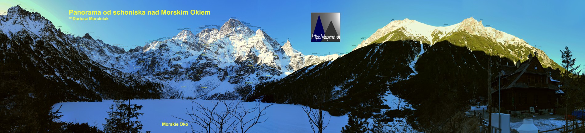 panorama otoczenia Morskiego Oka